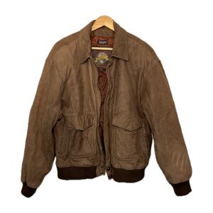 Wilson’s brown leather jacket